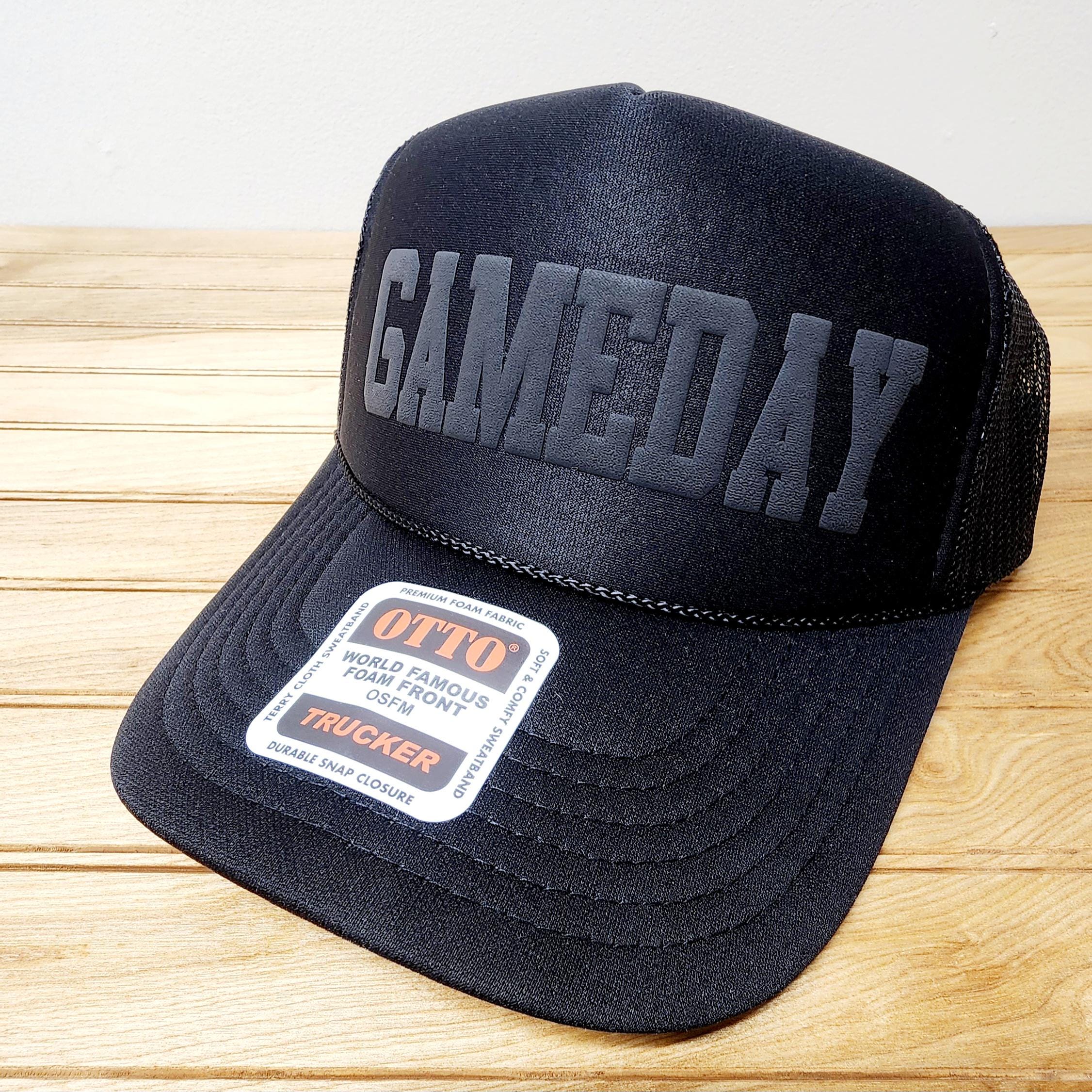 Puff Gameday Custom Trucker Hat, Puff Embossed Print, Baseball Hat, Team Hat, Football Mom Hat, Mascot Hat