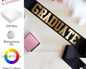 Graduation Sash, Senior Sash, Custom Grad Gift, Custom Graduation Sash, Senior Night Sash, Personalized Graduation Sash, Graduation Gift