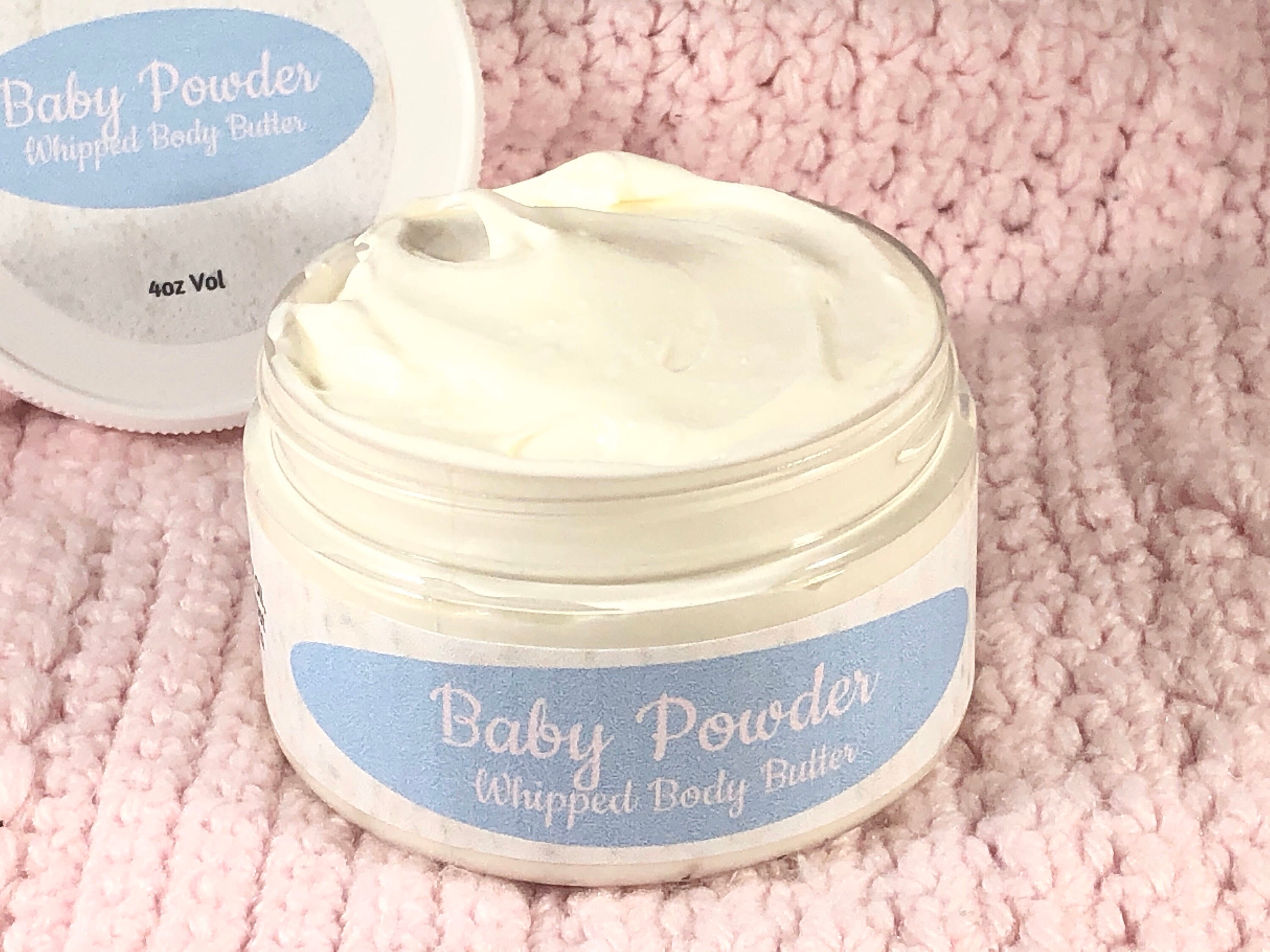 Baby Powder Whipped Body Butter Baby Powder Scented Lotion Etsy