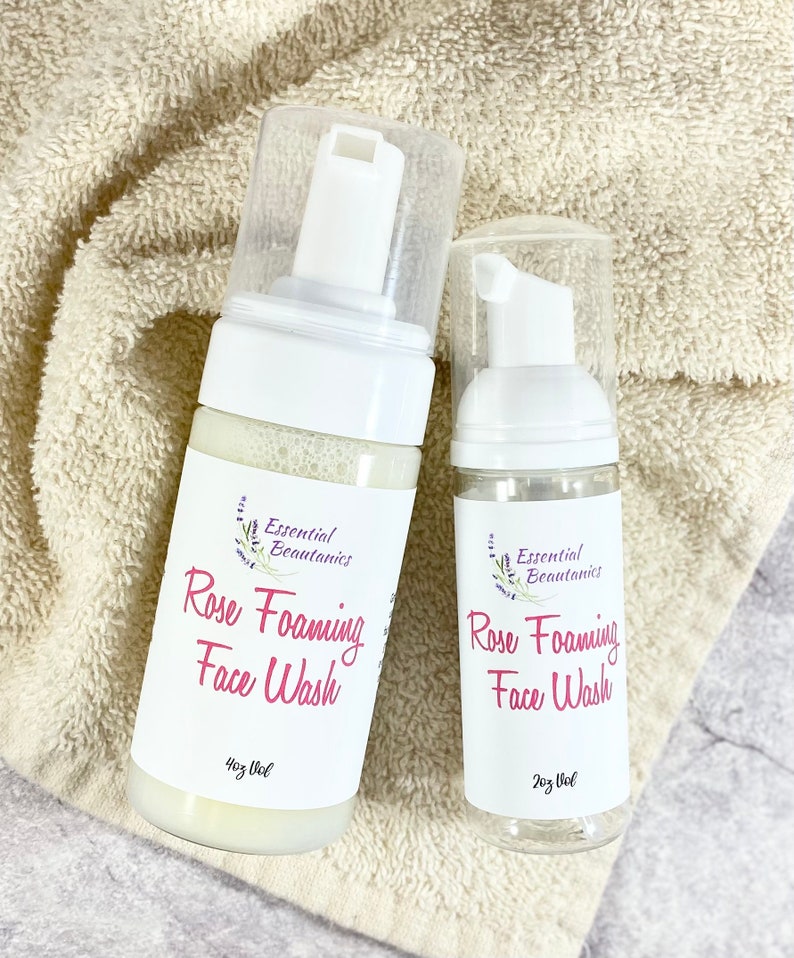 Foaming Face Wash Rose Foaming Face Cleanser Sensitive Skin Etsy