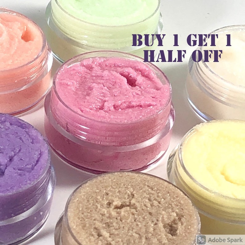 2 Pack Lip Scrub Set Edible Lip Scrub You Choose Flavors Etsy