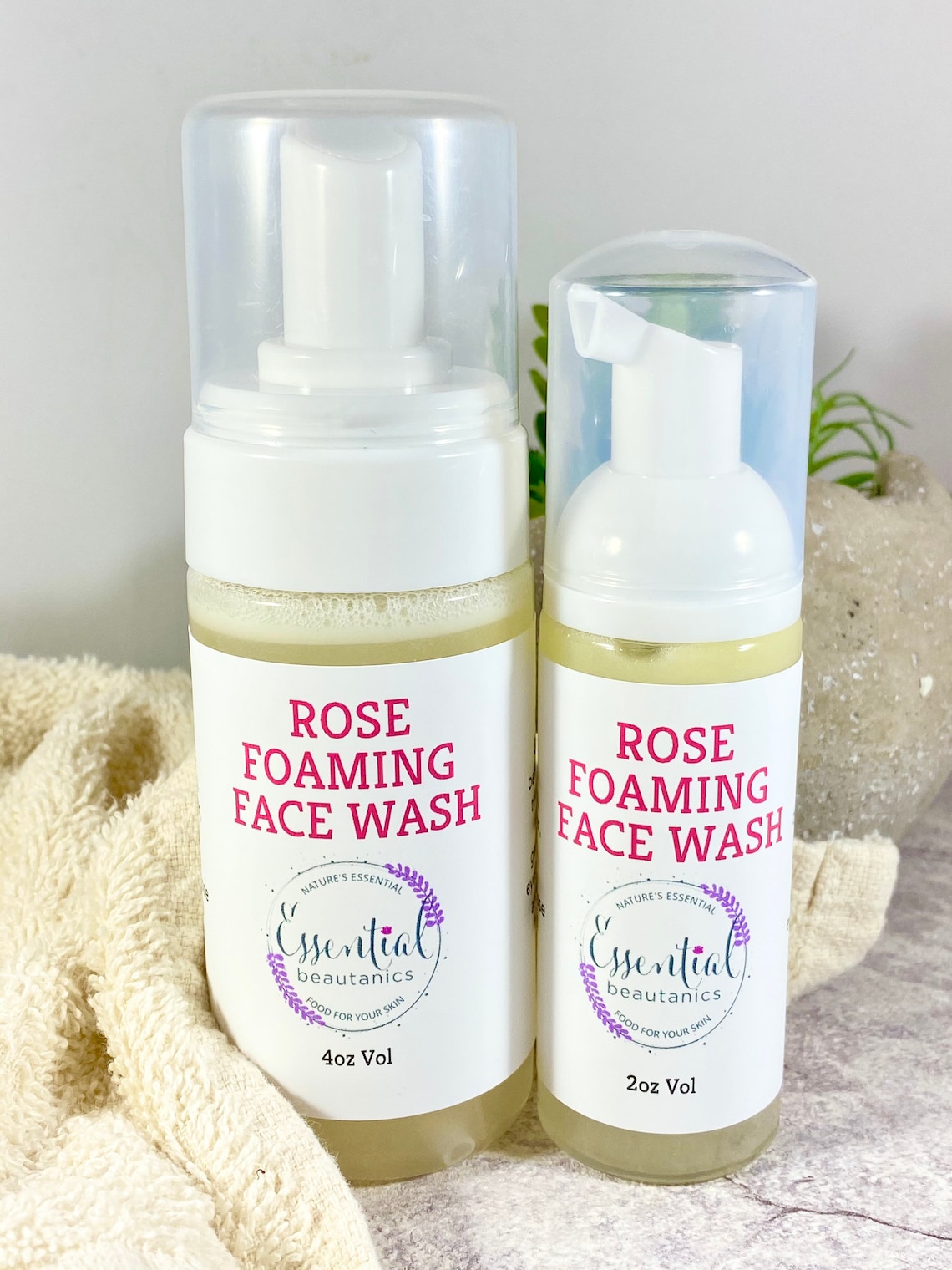 Foaming Face Wash Rose Foaming Face Cleanser Sensitive Skin Etsy