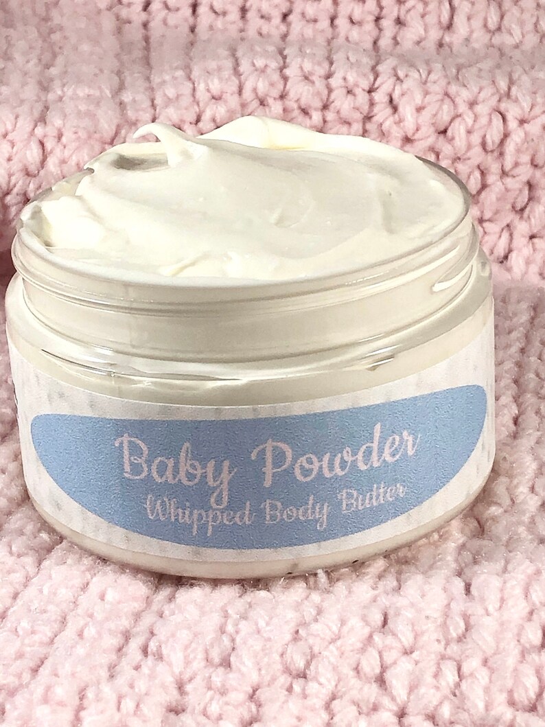Baby Powder Whipped Body Butter Baby Powder Scented Lotion Etsy