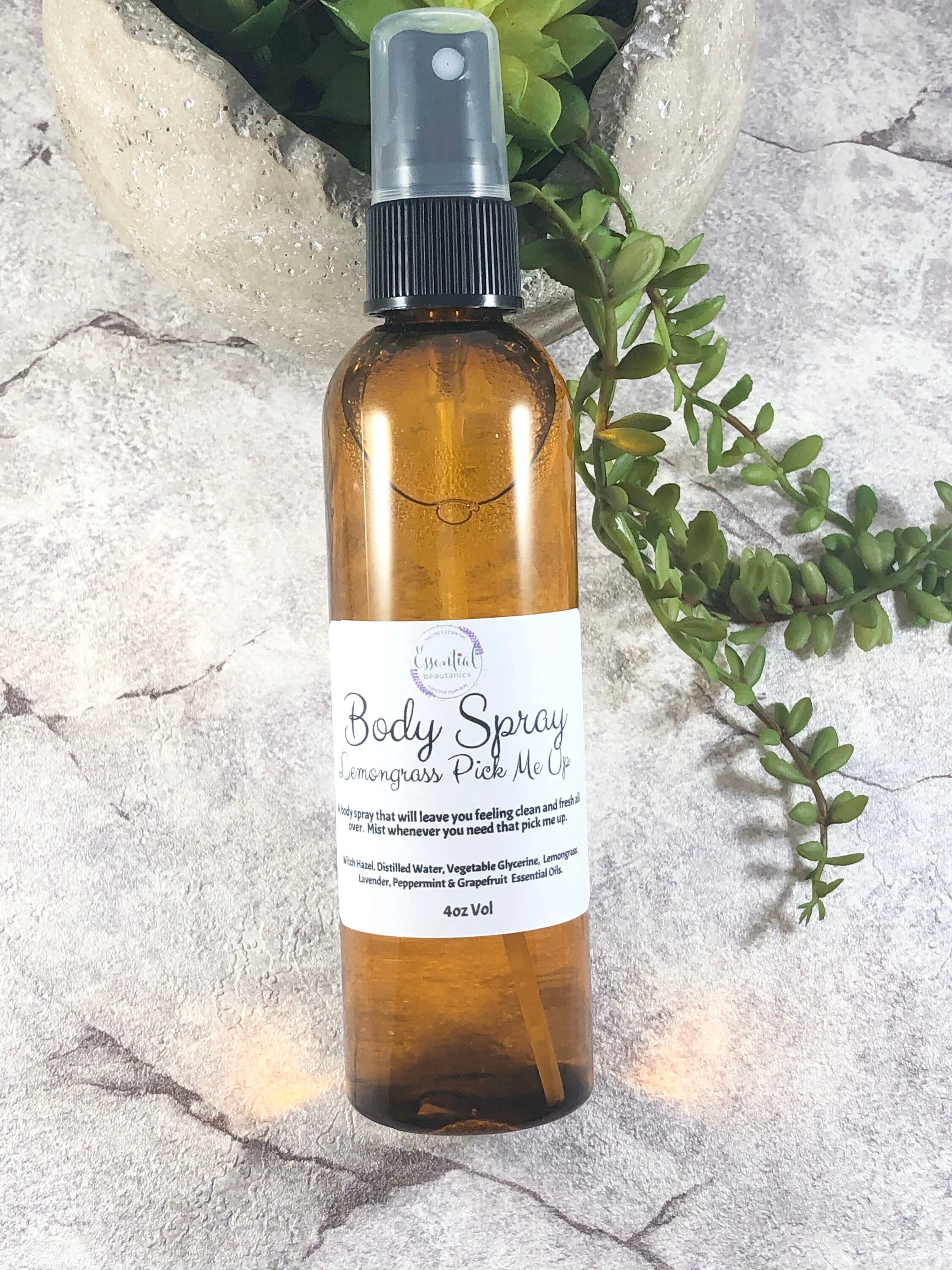 Body Spray All Natural Body Mist Perfume Linen Spray Essential Etsy
