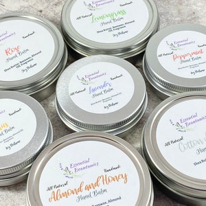 Shea Hand Balm: Natural Moisturizer, Gift for Nurse, Teacher (1oz or 2oz) Stocking Stuffer