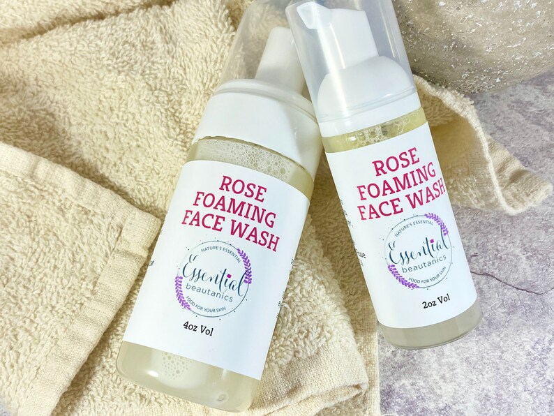 Foaming Face Wash Rose Foaming Face Cleanser Sensitive Skin Etsy