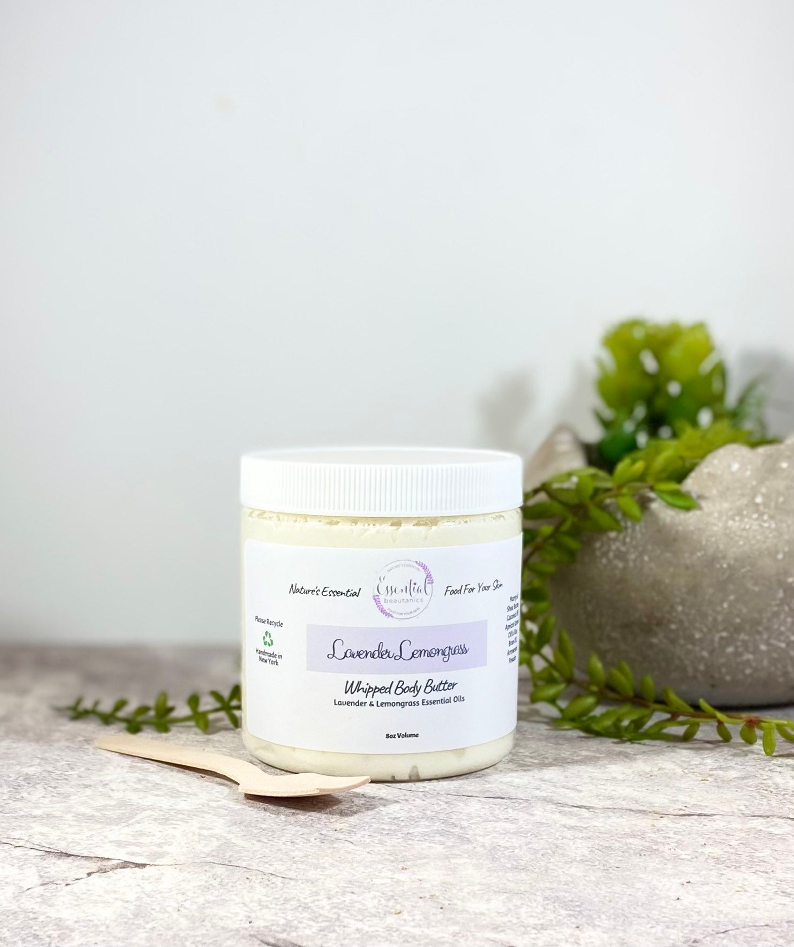 Lavender Lemongrass Essential Oil Body Butter The Best Whipped Etsy