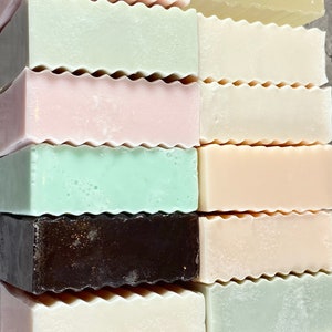 Handmade Goats Milk Soap - Artisan Olive Oil Soap, Scent Choice - 4 or 8 Bars
