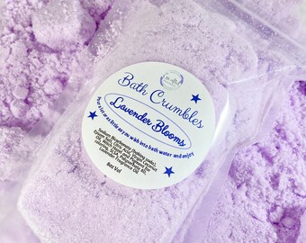 Lavender Bath Crumbles Bath Bomb Dust Bath Bomb Powder Purple Bath Powder  Bath Bomb In A Bag