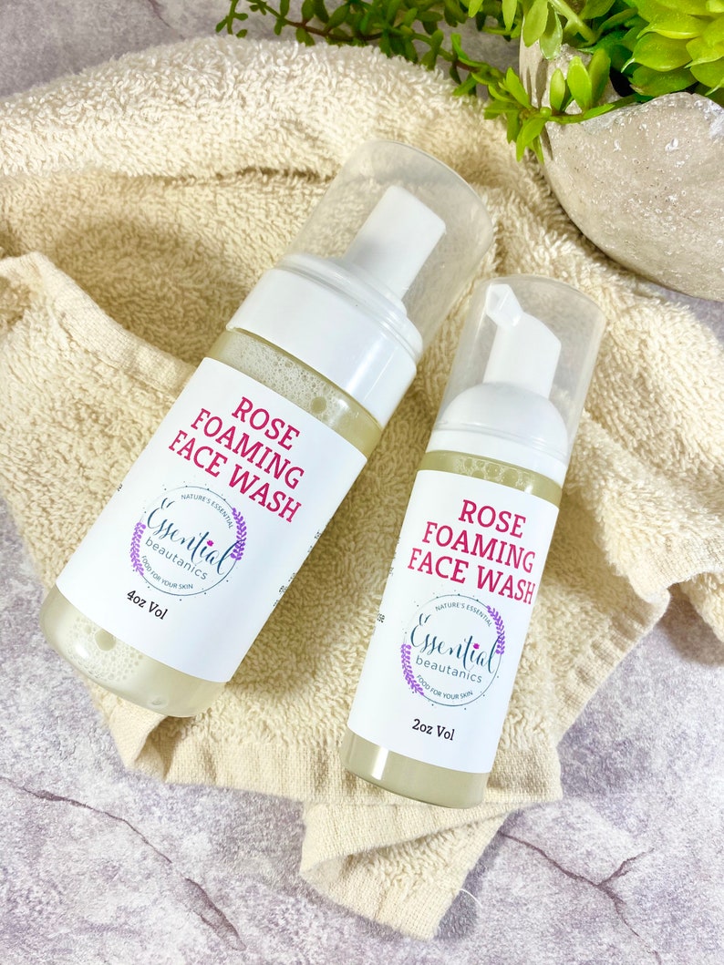 Foaming Face Wash Rose Foaming Face Cleanser Sensitive Skin Etsy