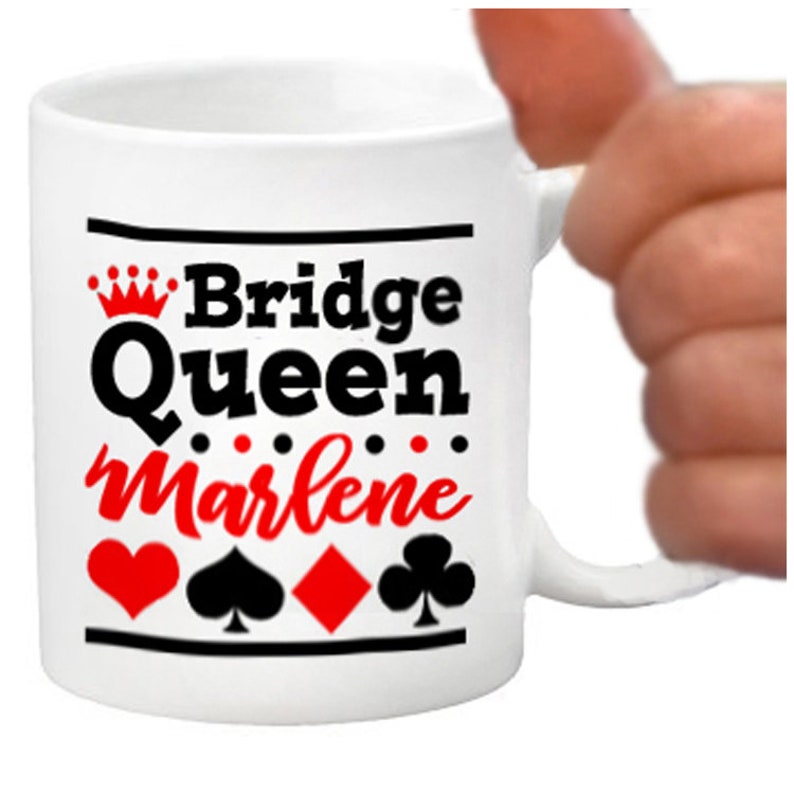 Custom Bridge Player Mug Personalized Gifts Bridge Gift Etsy New Zealand