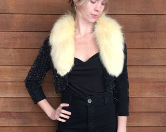 Fabulous Fur Trimmed Bolero