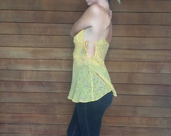 Sexy Sheer Yellow Tank