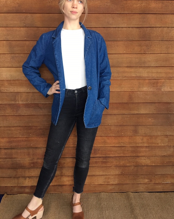 Oversized Denim Blazer