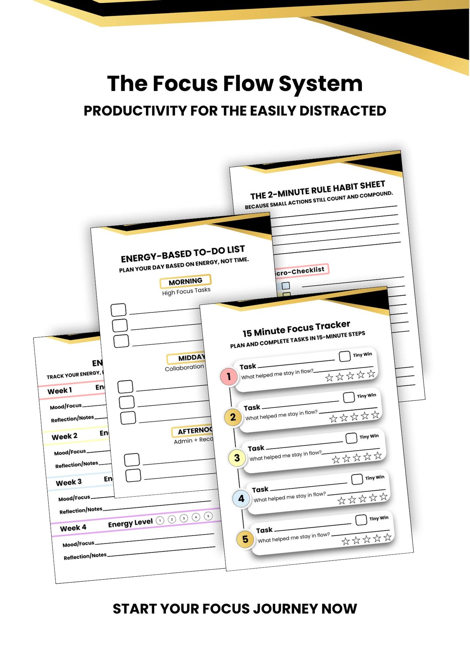 The Focus Flow Starter System - Etsy