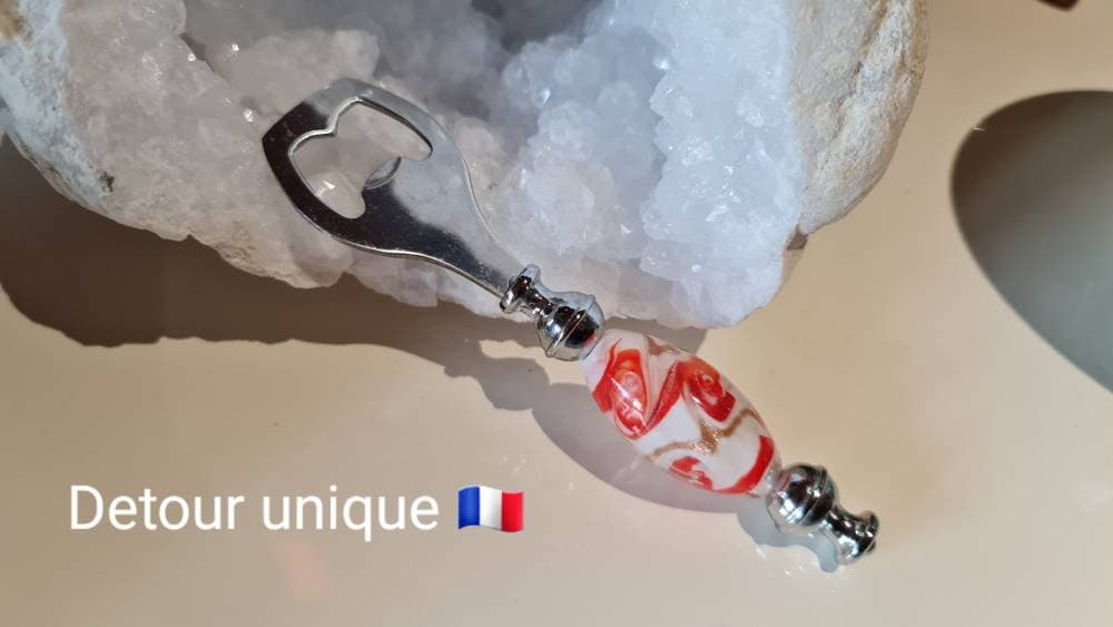 Décapsuleur Unique en Verre Lampwork