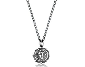 Silver Handmade Ancient Coin Necklace