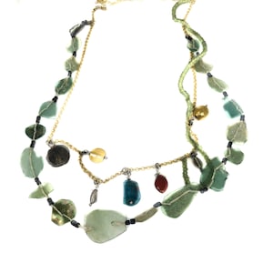 Silver Ancient Roman Glass Necklace, One Of A Kind Necklace, Roman Glass, Ancient Jewelry, Roman Necklace, Bead Necklace, Statement Necklace