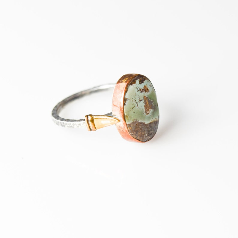 Statement Silver Turquoise Ring