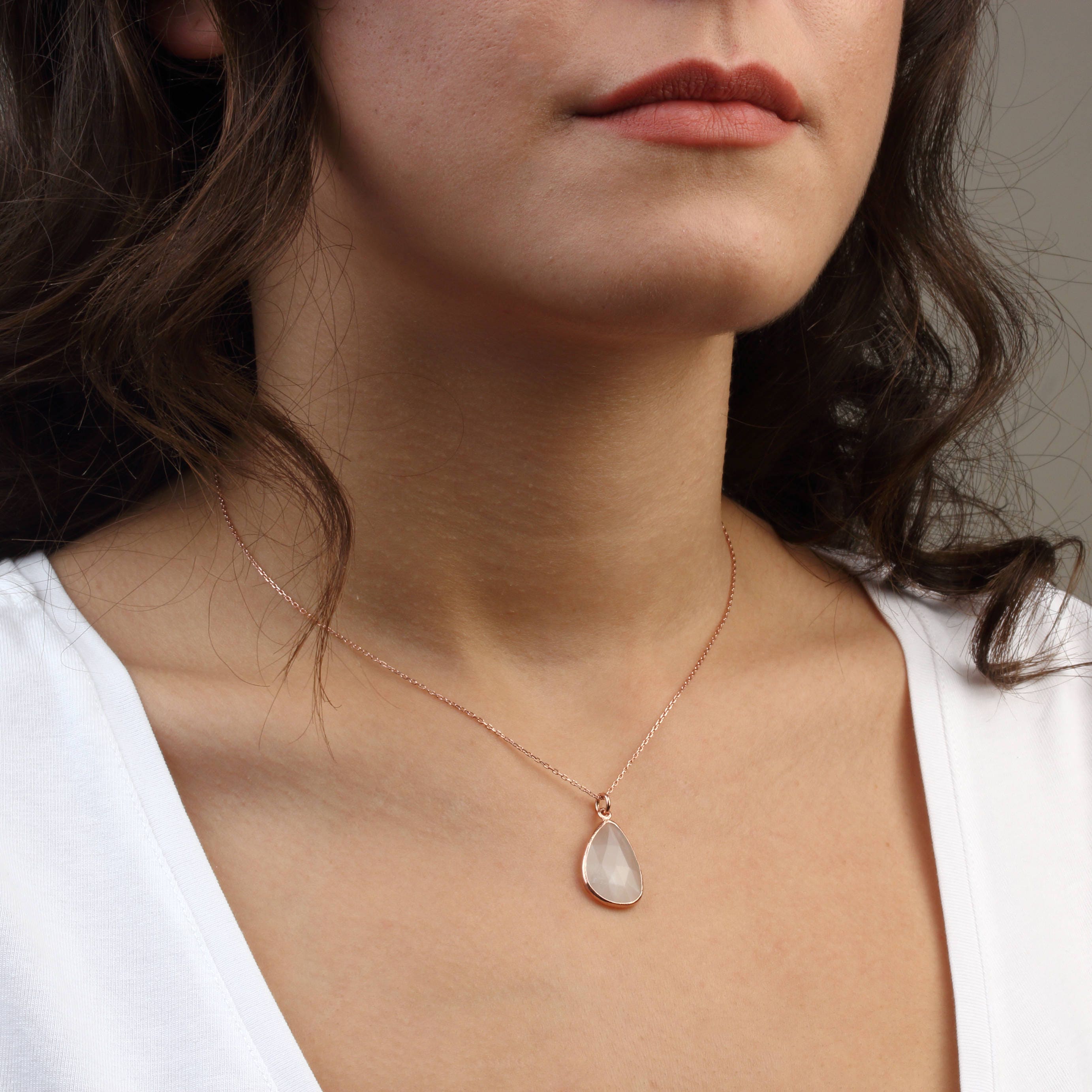 See Real Flowers Golden Koi Necklace w/ Moonstone & Coral main image 0