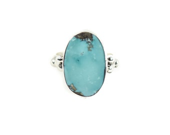 One Of A Kind  Silver Turquoise Ring