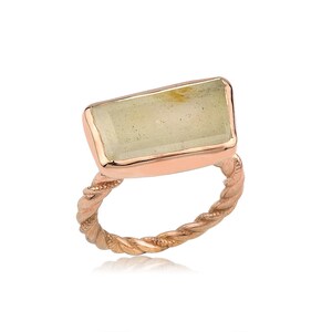 Anillo de cuarzo rutilado de plata &quot; Cornelia colección &quot; regalo para ella