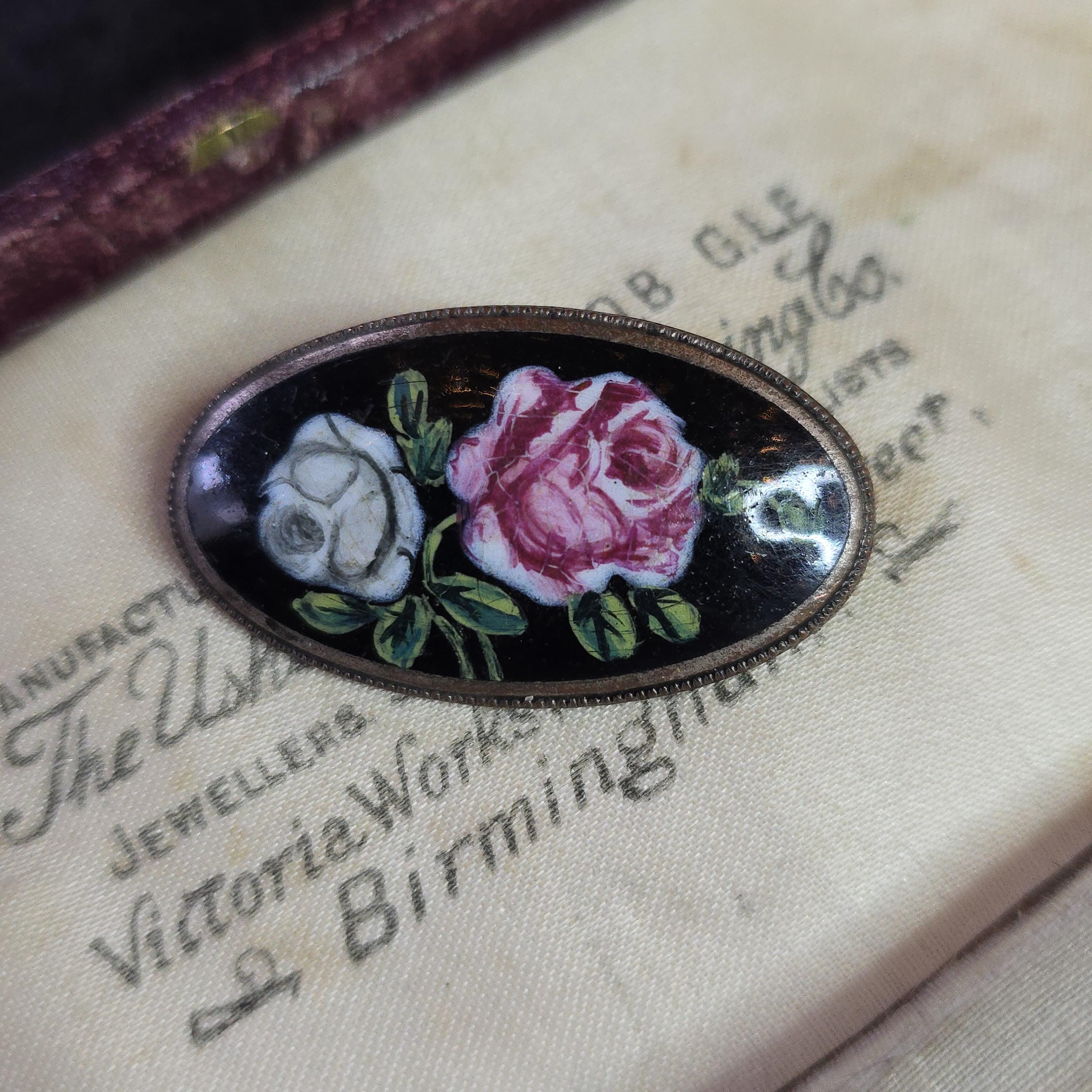 Broche Art Nouveau - Fleurs D'Arums - Métal Argenté - Vintage