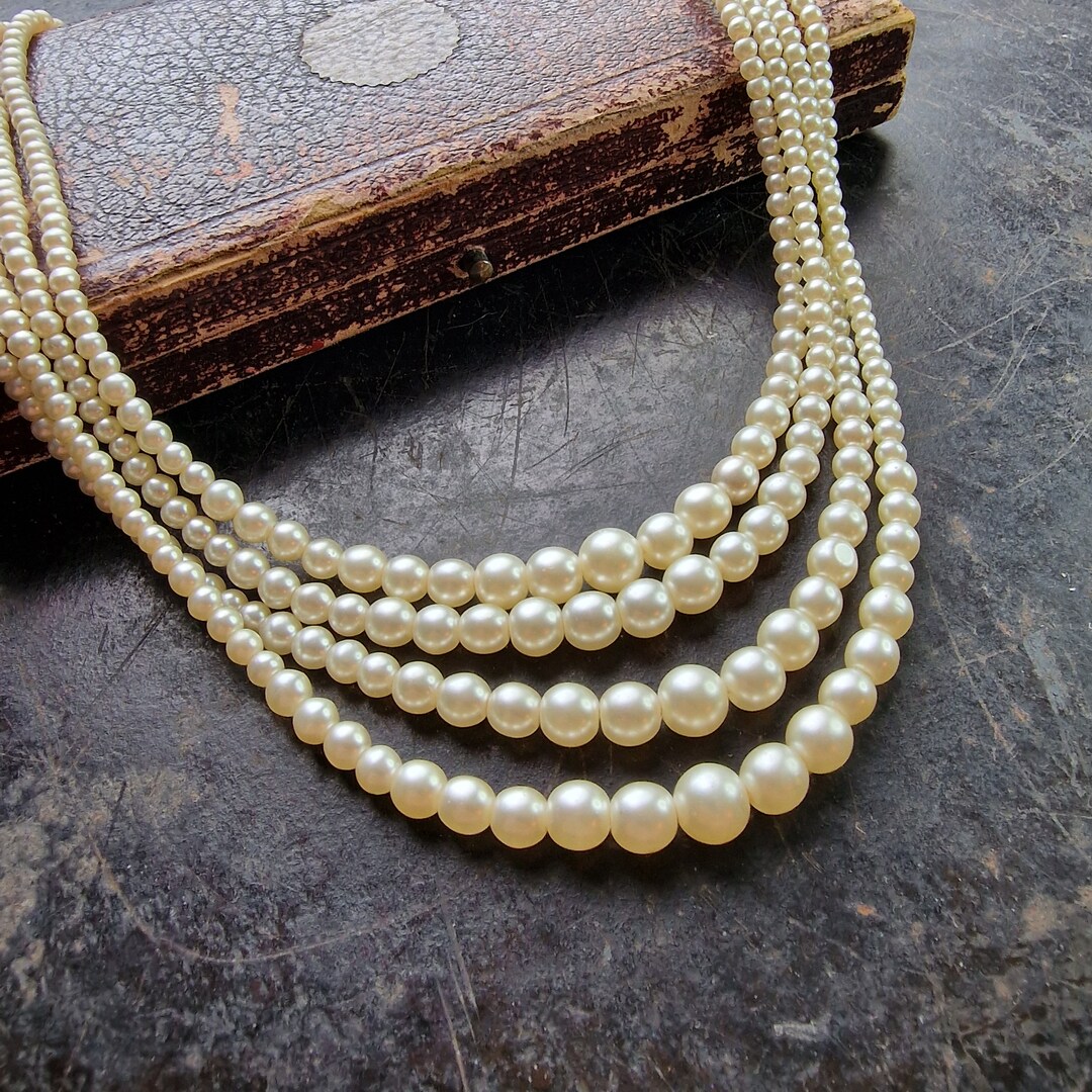 Baroque Pearl Pendant Necklace, Toggle Clasp Pearl Necklace