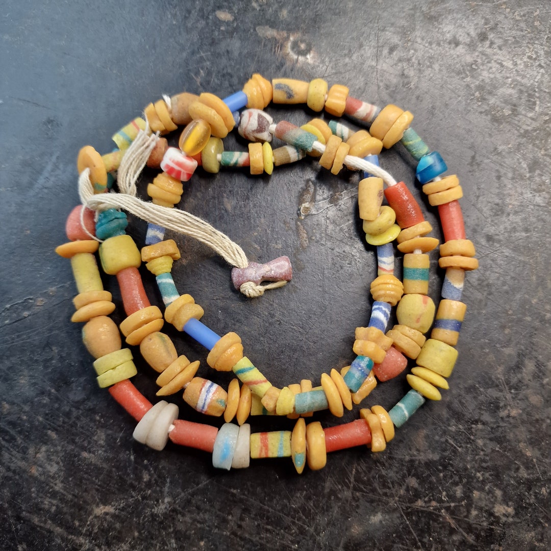 Old African Trading Beads Trading Beads Colored Bonbon Matt Etsy