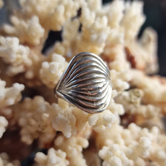 Vintage Mexico 925 silver fers solid ring TA 144, sterling silver, tribal, boho