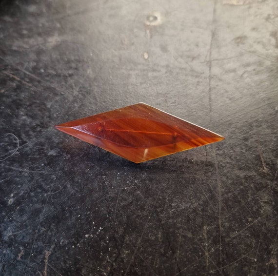 Rare Art Deco bakelite brooch with brass pin, rare good condition