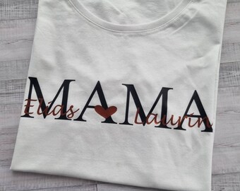 T-Shirt MAMA/ MOM personalisiert