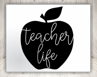 Teaching Is A Work Of Heart Png Svg Dxf Teacher Png Etsy