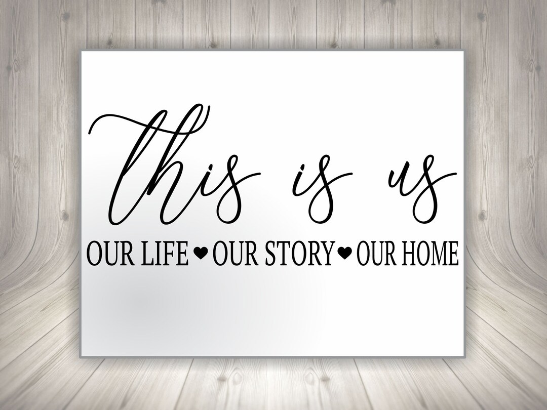 This is Us SVG Cut File This is Us Design Svg This is Us File for