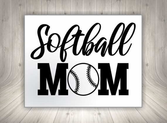 Download Softball Mom SVG Softball Mom DXF Softball Mom PNG | Etsy