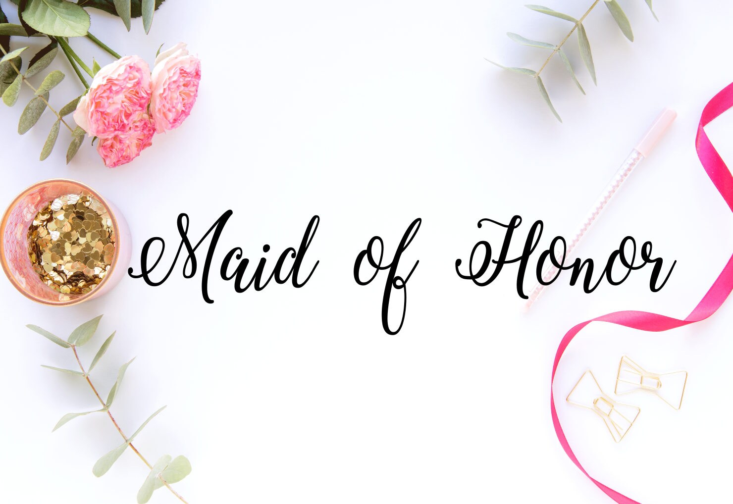 Maid of Honor SVG Maid of Honor PNG Maid of Honor DXF - Etsy Hong Kong