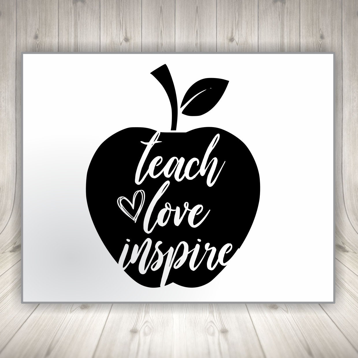 Download Teach Love Inspire Svg Teacher Svg Teach Svg Teacher Life Etsy