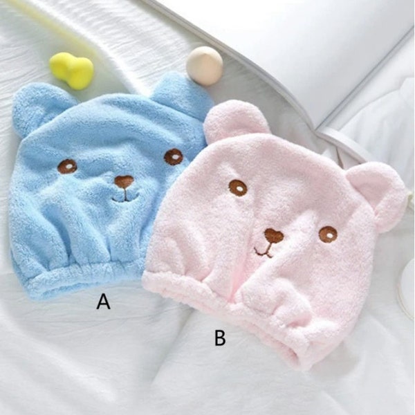 Microfiber cartoon drying head towel