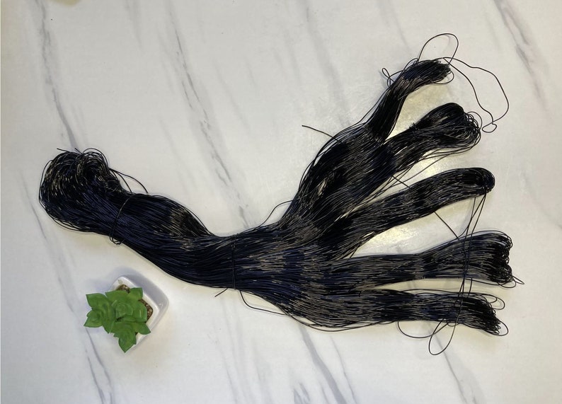 Rubber thread for African Hair Threading / African thread for hair length retention image 1