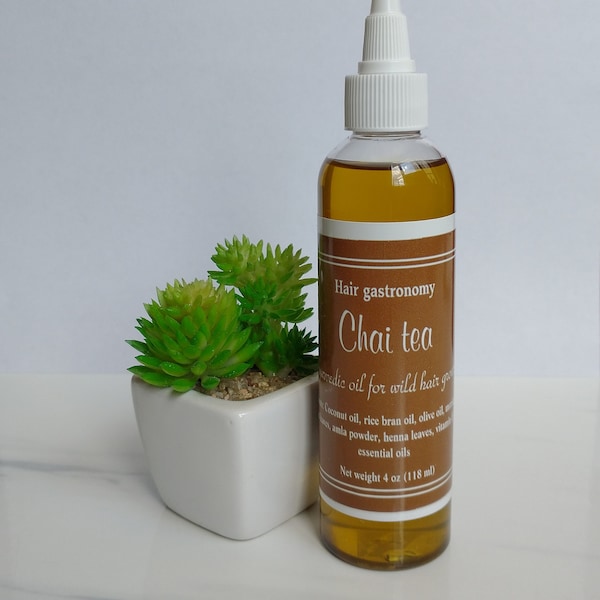 Chai tea / Ayurvedic hair growth oil / Herbal hair oil for hair for strong roots