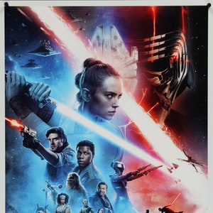 RISE OF SKYWALKER Star Wars Póster original de la película de doble cara