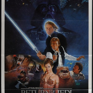 El regreso del Jedi estilo B Estilo NSS Póster de película original de una hoja