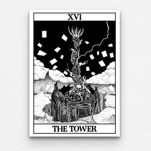 The Tower Tarot Art Print