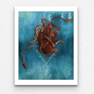 Abstract Squid Heart Fine Art Print