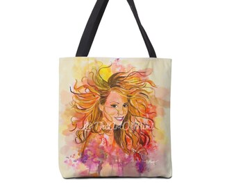 Mariah Carey Honey Watercolor Inspired Tote Bag