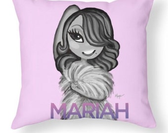 Mariah Carey E=MC2 Inspired Throw Pillow