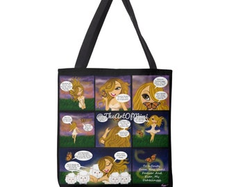 Mariah Carey MC Comic Book Inspired Tote Bag