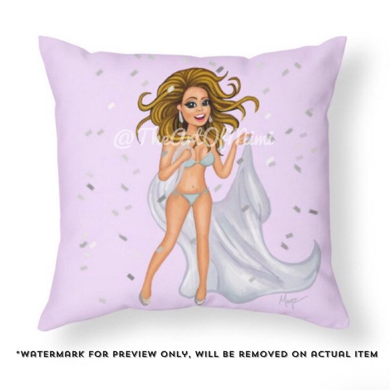 Mariah Carey Uh Huh Uh Huh Baby Throw Pillow