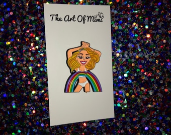 Mariah Carey Rainbow Enamel Pin