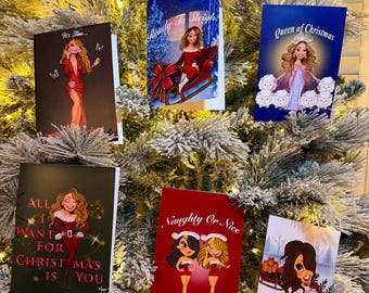 Cartes de vœux inspirées de Mariah Carey